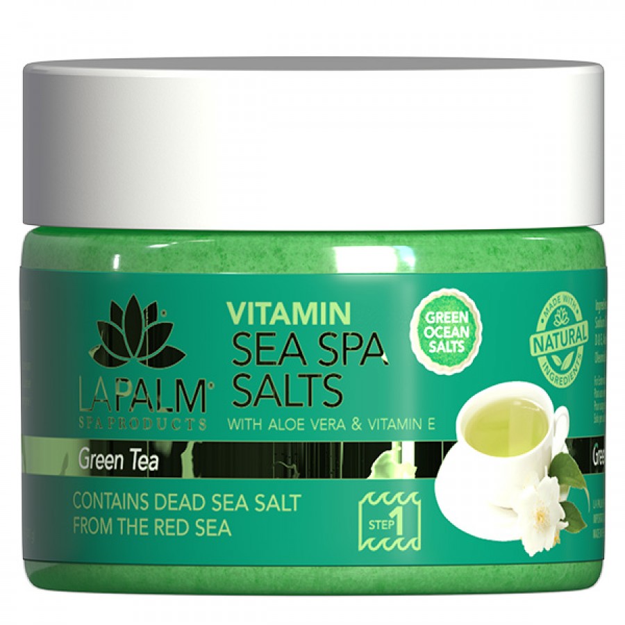 SEA SPA SALTS GREEN TEA 340ml (ΑΛΑΤΑ) SALTS - SOAPS  (ΑΛΑΤΑ - ΣΑΠΟΥΝΙΑ )